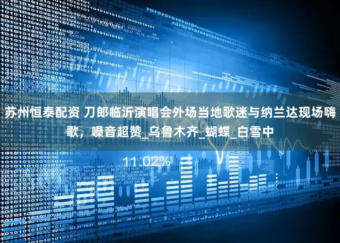苏州恒泰配资 刀郎临沂演唱会外场当地歌迷与纳兰达现场嗨歌，嗓音超赞_乌鲁木齐_蝴蝶_白雪中